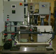 packages ozone UV advanced oxidation process (AOP) with control and on-line TOC analyzer